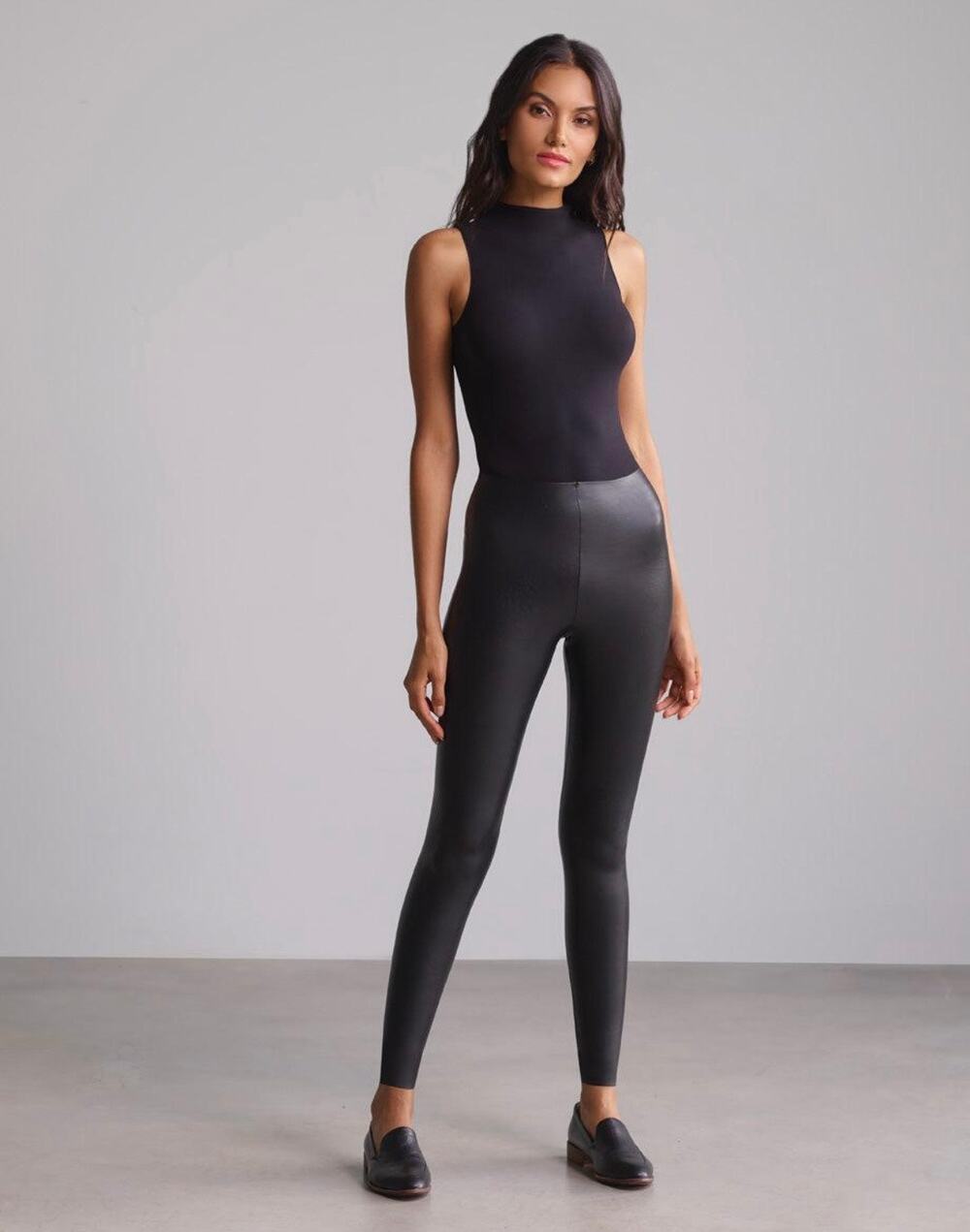 Commando Faux Leather Leggings Black Size Small $118